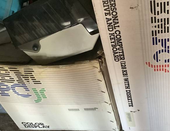 IBM PC Jr Vintage Computer & Monitor 1