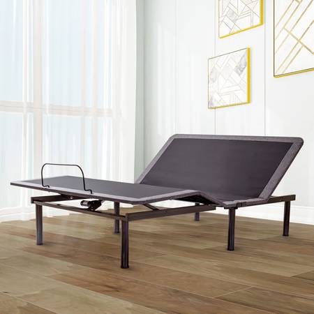 Zero Gravity Adjustable Bed Frame with Remote, includes foam mattress 1