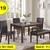 5 Pcs. Dining Sets (Table + 4 Chairs)   Under $400! 9 thumbnail
