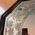 Vintage Octagonal 28x34" Wall Mirror Pastel Floral Etched Windsor Art 6 thumbnail