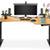 UPLIFT Curved Corner Standing Desk 72x47 Bamboo Curve Retails $1500 3 thumbnail