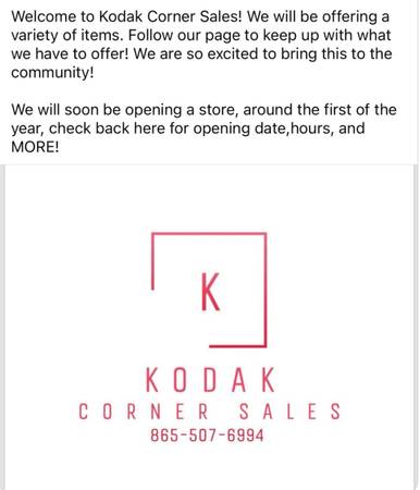 Kodak Corner Sales … a new pallet store coming soon 1