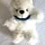 Cute 9" white teddy bear with removable mask. Never used as a toy 2 thumbnail