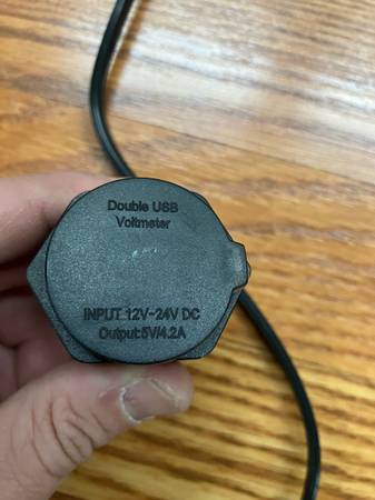 Motorcycle or ATV USB port plug in 1