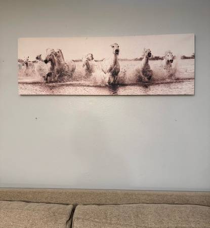 Canvas artwork with horses 1