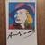 Andy Warhol Signed in Marker "Bergman" Postcard with Stamps 1 thumbnail