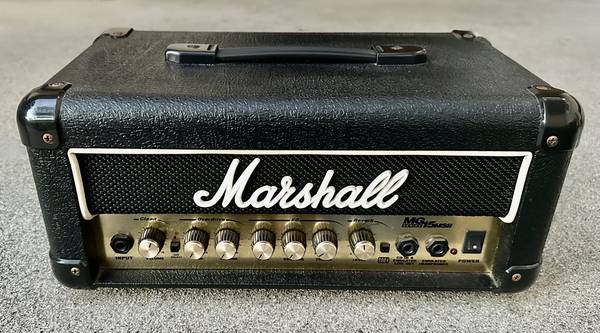 Marshall MG Series 15MSII Mini-Stack Amp Micro Head 15 Watts Black  To 1