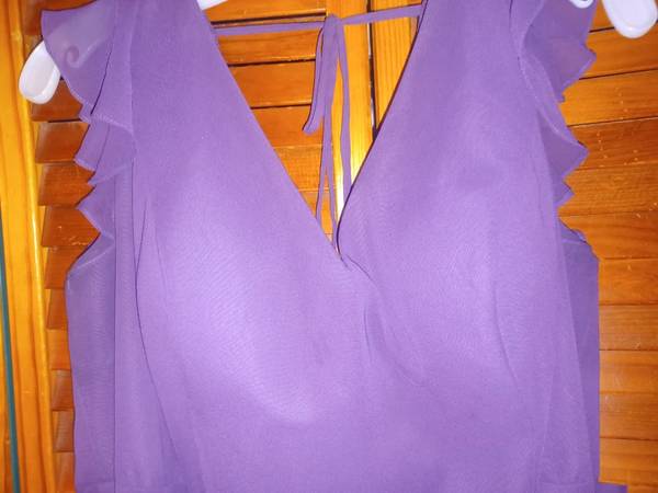 Azazie Purple Gown Size A 20 1