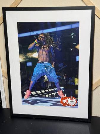 iHeartRadio Little Wayne Rapper Framed Art [Authentic] (LARGE) 1