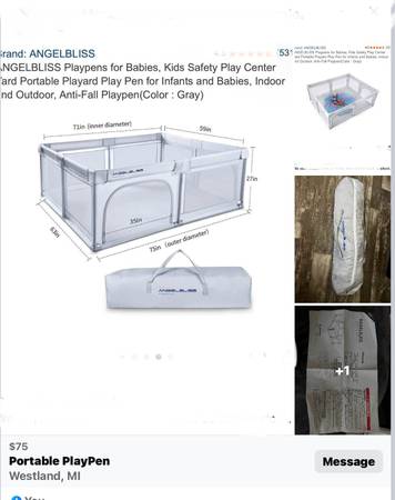 Infant, Child, Toddler Playpen - Used 1