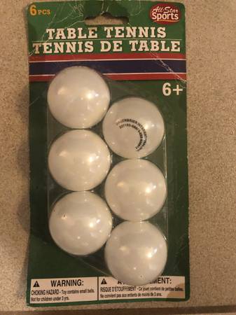 Table Tennis 6 balls pack (new) 1