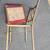 Pair (2) Chinoiserie MCM Faux Bamboo Gold Painted Steel Metal Chairs 13 thumbnail
