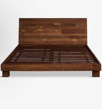 Furnish Dondra Solid Teak Queen Bed Frame - DELIVERY AVAILABLE 1