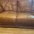 Brown leather couch, good condition moving tomorrow 2 thumbnail