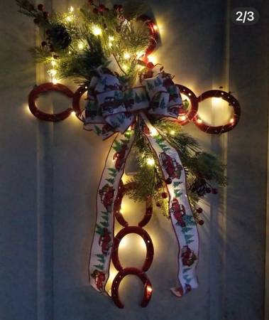 Decorated Horseshoe Cross 1