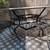 Stone & Metal Outdoor Dining Table and Woodard Sculptura Chairs 2 thumbnail