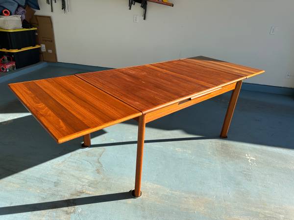 Mid Century Danish Modern Border Furbo Expandable Dining Table 1
