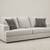 Light Grey Fabric Sleeper Sofa 1 thumbnail