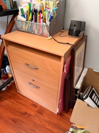 Printer table with file drawer 1