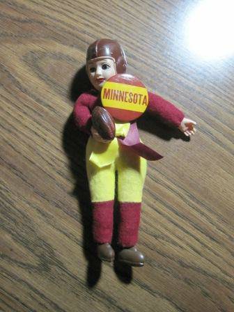 Vintage Minnesota Gophers Football Doll 1