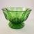 Vintage Emerald Green Depression Glass Footed Bowl (3 available) 3 thumbnail