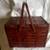 Vintage Wood Picnic Basket Set 1 thumbnail
