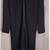 Agnis B Paris Floor Length Dark Charcoal Gray/Black Wool Knit Coat Lad 3 thumbnail
