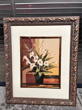 Multiple Framed Paintings and canvases 1