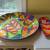 Party size platter & dip dish set - fun flip flop design 2 thumbnail