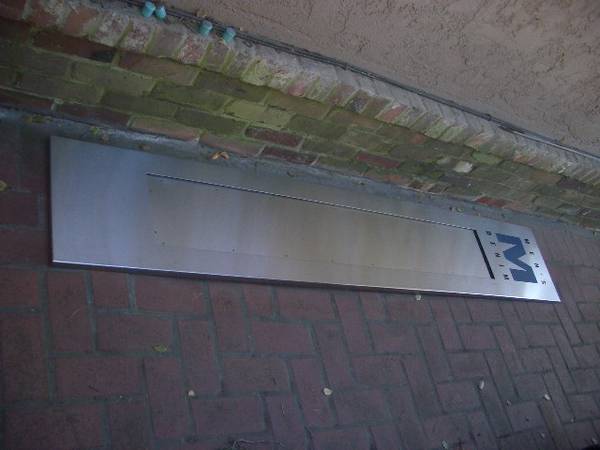 Stainless Steel Panel 85x15x1 inch 1