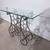 Dark Brown Metal / Glass Wine Rack / Table 3 thumbnail