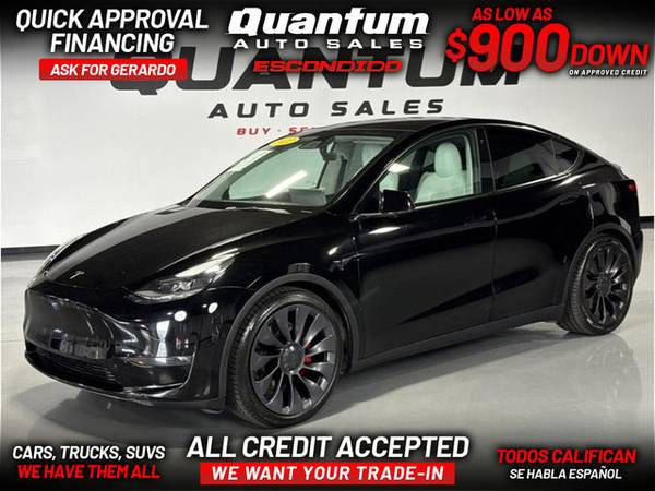 1 2022 TESLA MODEL Y PERFORMANCE SPORT UTILITY 4D 1