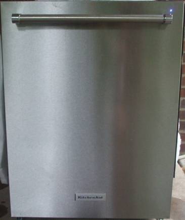Kitchenaid stainless steel dishwasher with hidden controls 1
