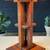 Arts & Craft Mission Oak Table Lamp w/ Slag Glass, c.1940’s 8 thumbnail