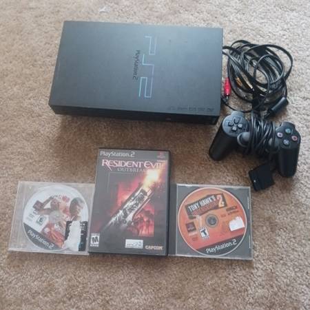 PS2 with games 1
