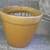 LARGE GLAZED CERAMIC POT / PLANTER * GOLD 1 thumbnail