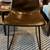 Modern Brown Faux Leather Side Chair – Sturdy, Stylish & Like New 1 thumbnail