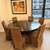 Solid Wood Dining Table with 8 chairs and 2 extension leafs 1 thumbnail