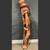 Vintage Haitian Folk Art Wood Carving, 36” Hand-Carved Man w Hat and Pipe. Rus 4 thumbnail