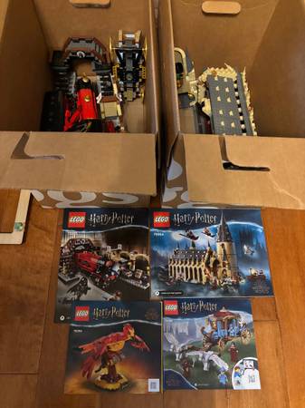 Harry Potter LEGO Lot — 4 Sets (Hogwarts Express, Great Hall, Fawkes… 1
