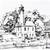 KINCARDINE LIGHTHOUSE. JAMES MARLATT 1972. INK ON PAPER, 14" x 10" 1 thumbnail