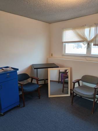 Chairs, Salon mirrors. Walker. Cabinet 1