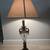 Tall 31" Antique Table Lamp with Ribbed Crackle Glass 1 thumbnail