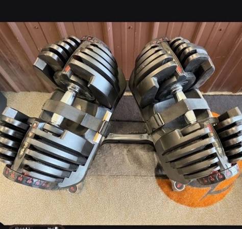 Bowflex 1090 Adjustable Dumbbells with stand 1