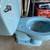 Vintage 1960s American Standard Blue Toilet 3 thumbnail