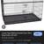Black gated single latch swing door dog cage(48” x 30”) 2 thumbnail