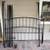 Crate and Barrel King Size Metal Bed 1 thumbnail