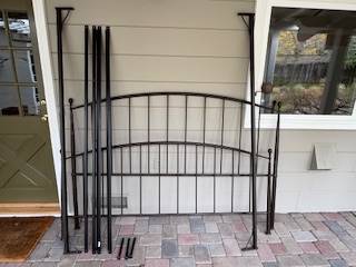 Crate and Barrel King Size Metal Bed 1