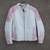 Women's sz L Leather Motorcycle Jacket- White Pink Flames 1 thumbnail