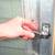 SCREEN DOOR Chrome Glass Louvers Heavy Vintage Home Entrance w Hinges 7 thumbnail